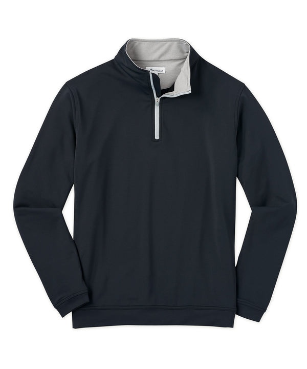 Peter Millar Stretch Terry Quarter Zip Popover, Youth