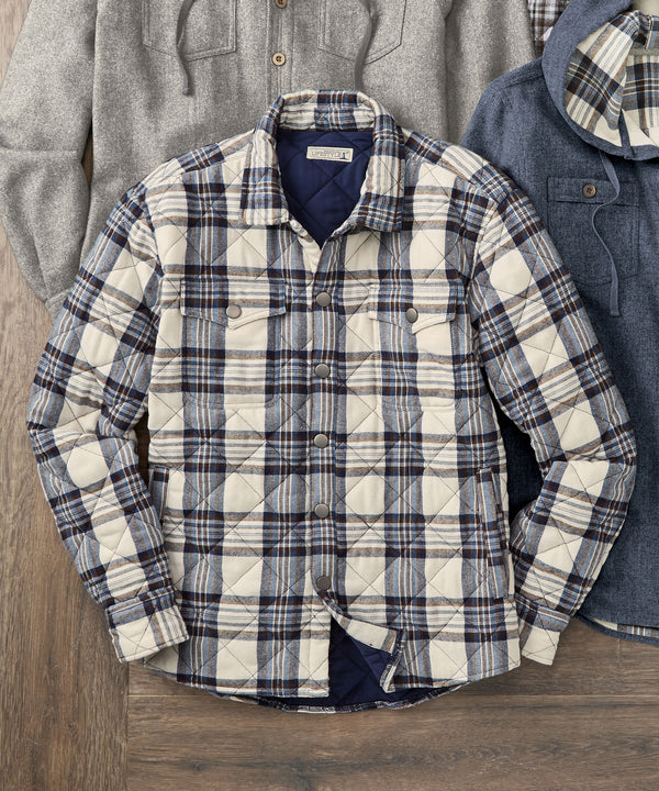 Westport Lifestyle Firepit Flannel Hoodie Shirt Jacket - Westport