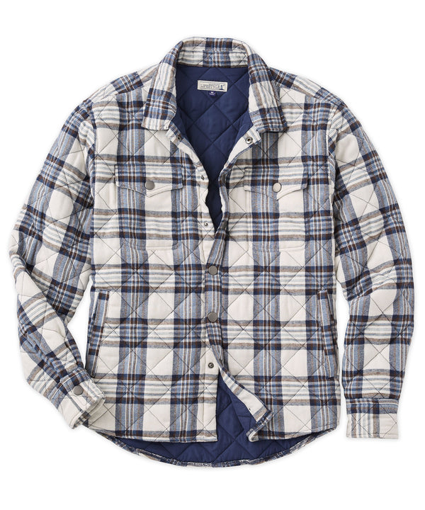 Men's Westport Lifestyle Firepit Flannel Hoodie Shirt Jacket - Grey - Size 4X