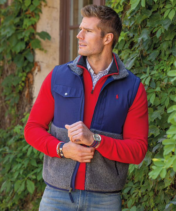 Ralph lauren men's fleece vests hotsell