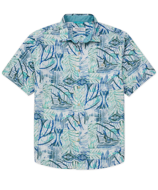 Tommy Bahama Nova Wave Flamingo Tango Seersucker Button Camp Shirt XL cheapest