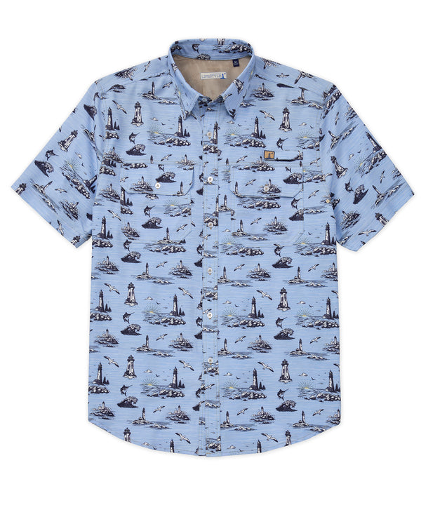 Westport Lifestyle Marlin Paradise Printed Fishing Shirt - Westport Big &  Tall
