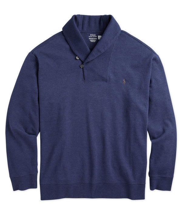 Buy Ralph Lauren Rib-knit Cotton-blend Polo Sweater - Lauren Navy At 24%  Off