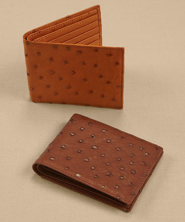 Torino Genuine Ostrich Leather Card/ID Case - Westport Big & Tall