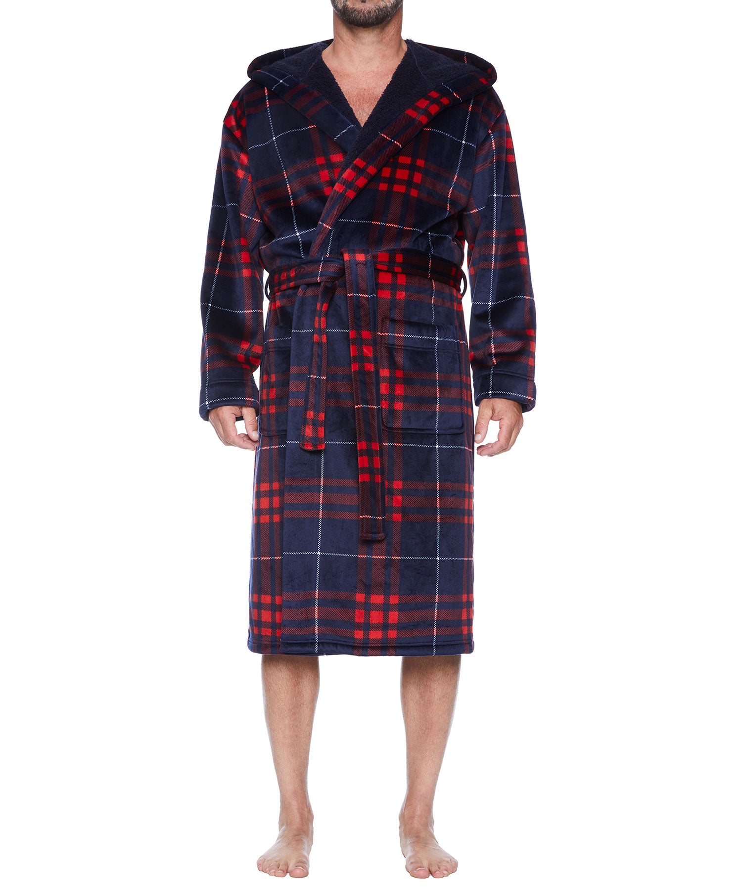 Geometric plush robe, Majestic, Shop Men's Bathrobes Online