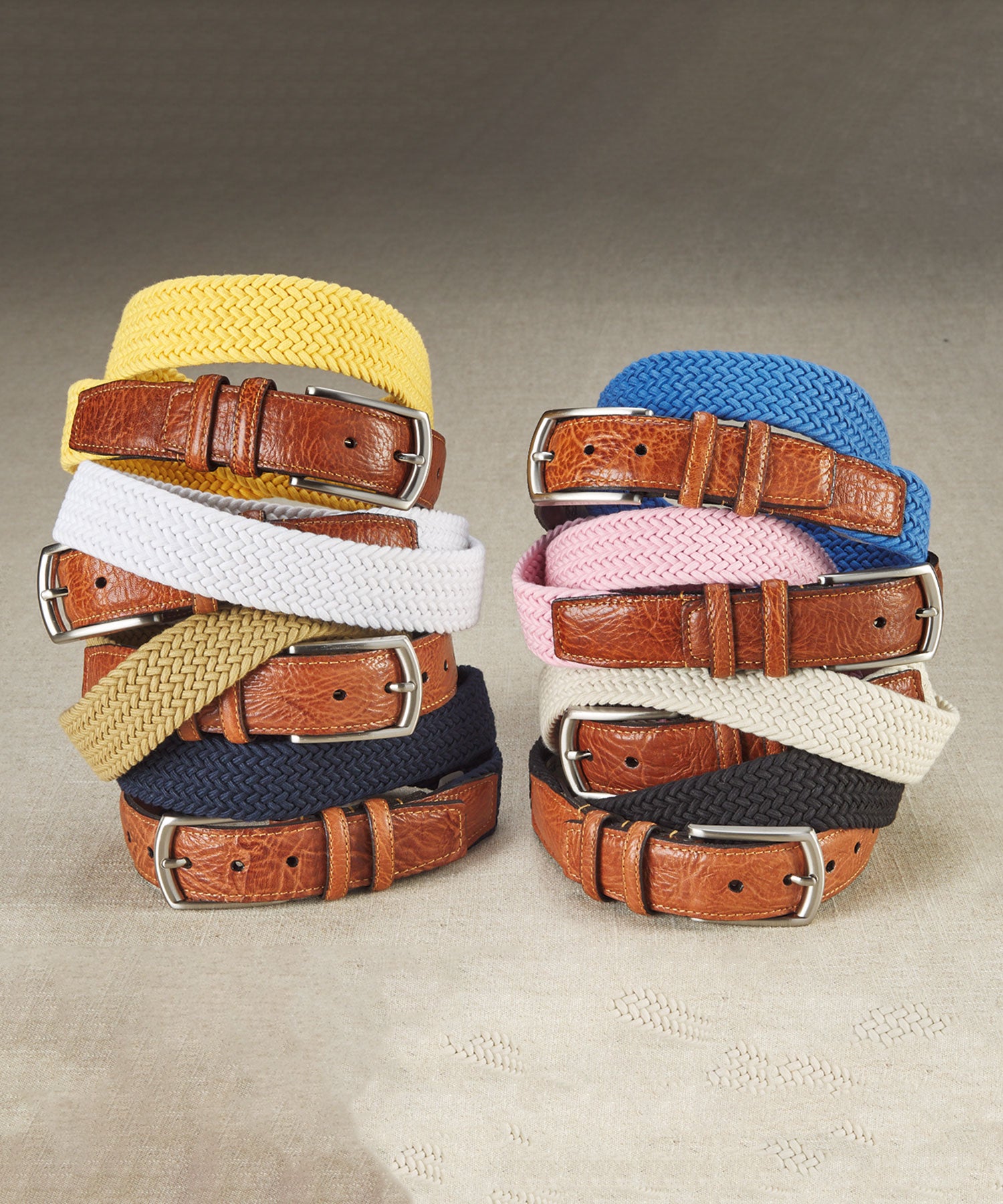 Italian Woven Cotton Elastic Belt