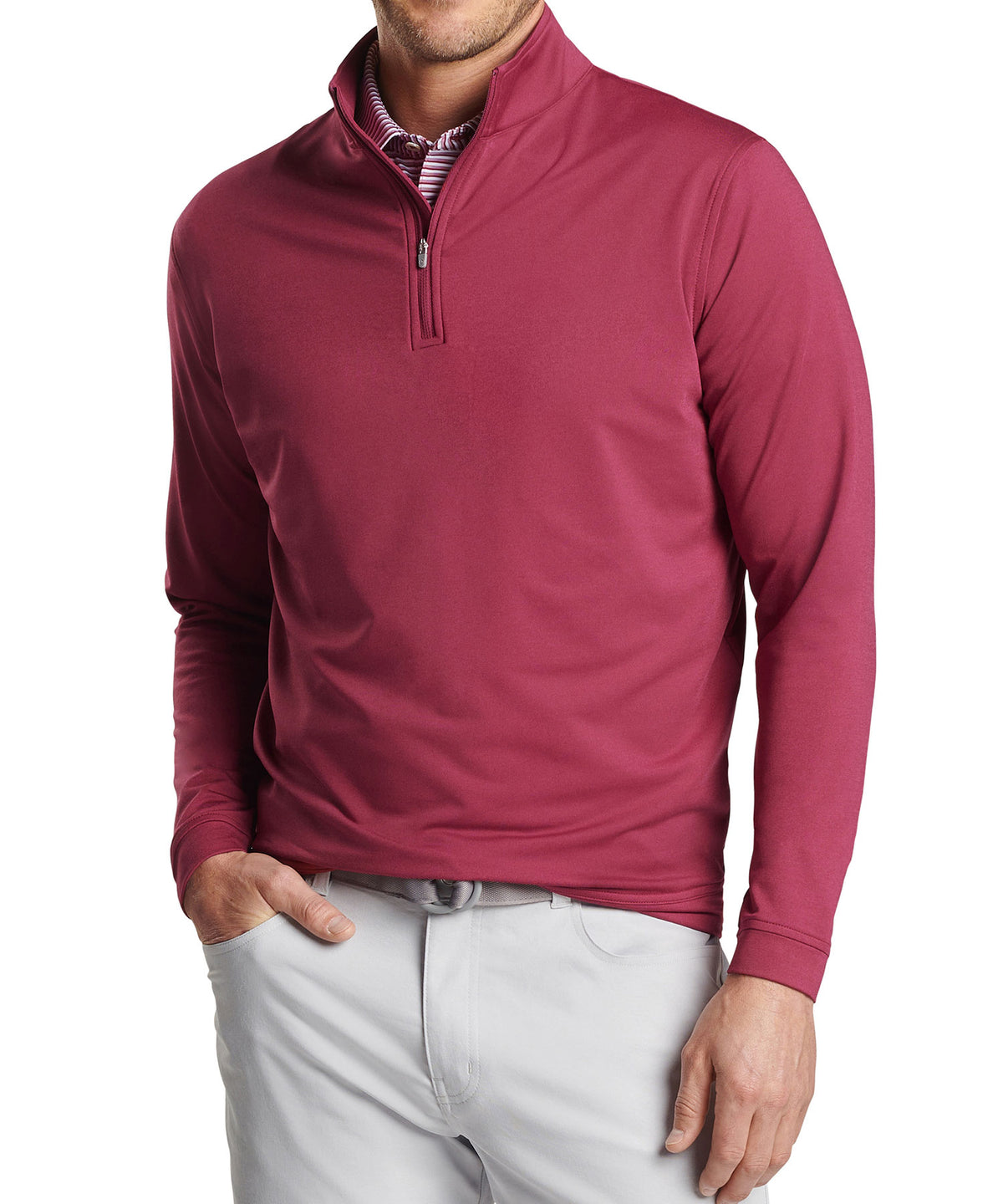 Peter Millar Perth Stretch Loop Terry Quarter-Zip Pullover, Men's Big & Tall