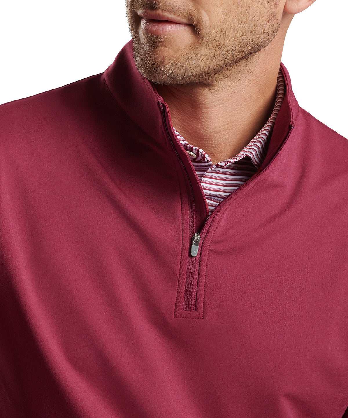 Peter Millar Perth Stretch Loop Terry Quarter-Zip Pullover, Men's Big & Tall