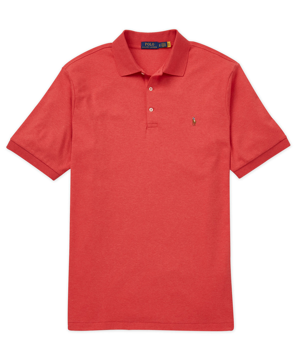 Polo Ralph Lauren Classic Fit Soft Cotton Polo Shirt, Sunrise Red / Wh –  Oxford & Evergreen