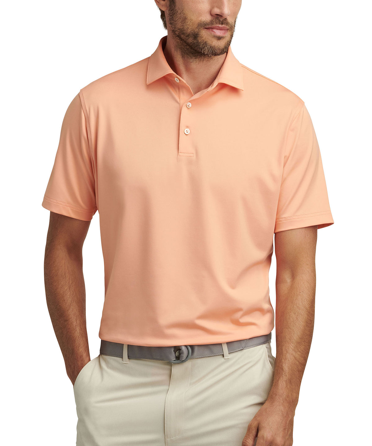 Peter Millar Solid Stretch Jersey Performance Polo Shirt, Men's Big & Tall