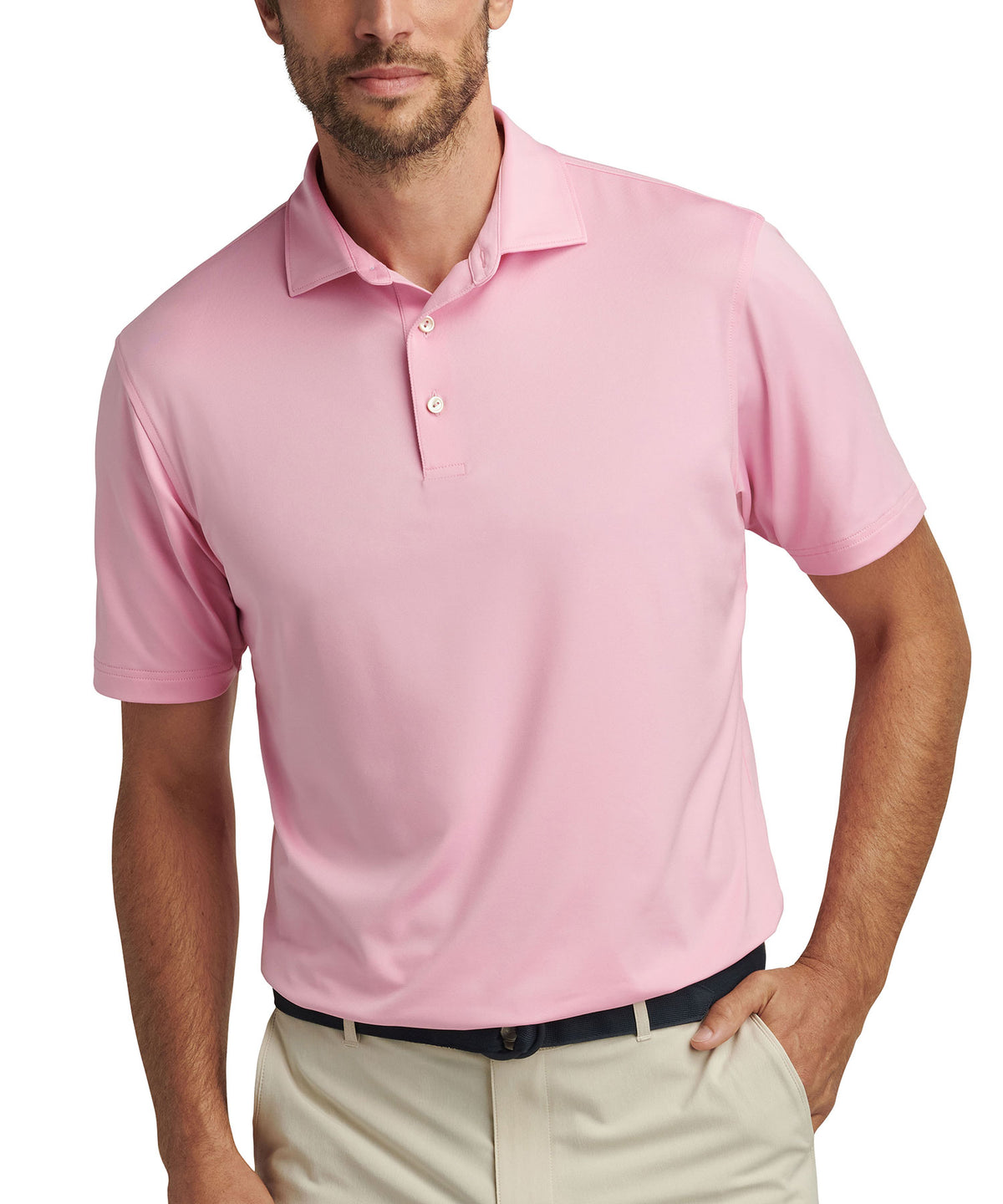 Peter Millar Solid Stretch Jersey Performance Polo Shirt, Men's Big & Tall