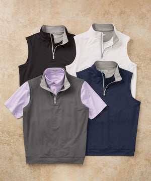 Peter Millar Galway Stretch Terry Quarter-Zip Vest