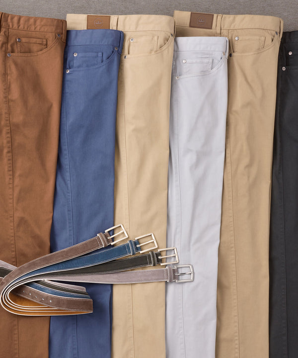 Peter Millar Ultimate Stretch Sateen 5-Pocket Pants - Westport Big & Tall