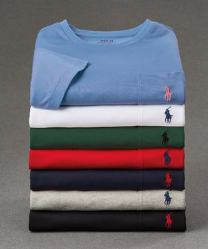 Polo Ralph Lauren Short Sleeve Solid Pocket Crewneck Tee Shirt