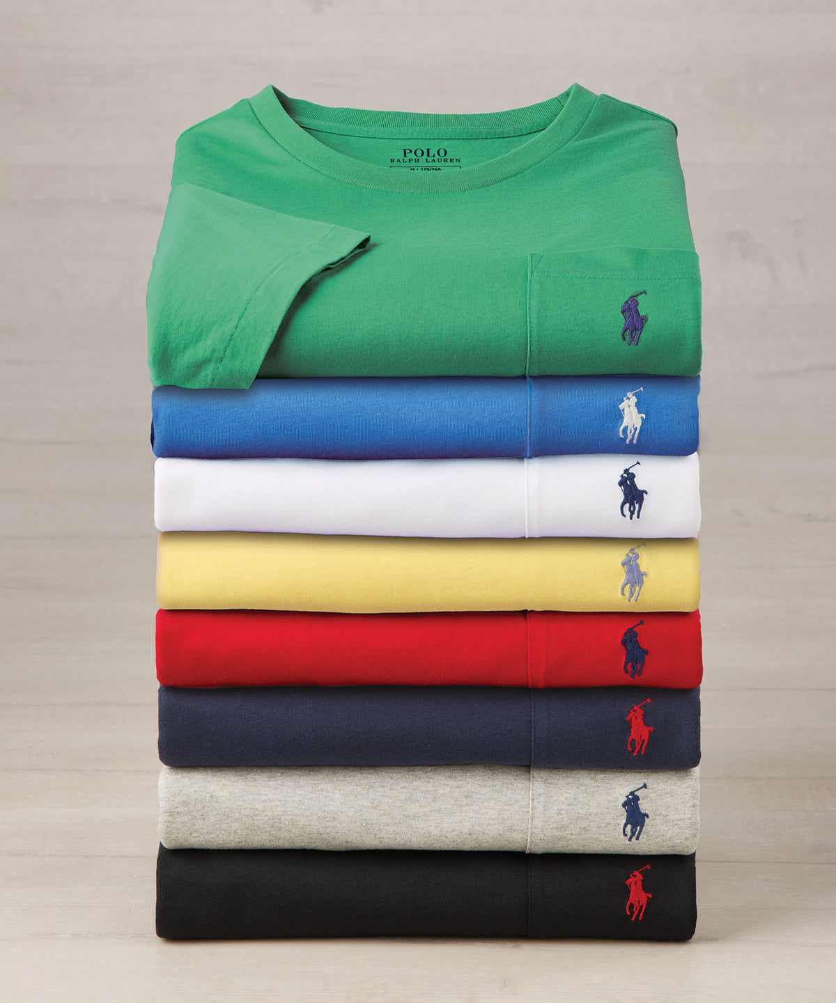 Polo Ralph Lauren Short Sleeve Solid Pocket Crewneck Tee Shirt, Men's Big & Tall