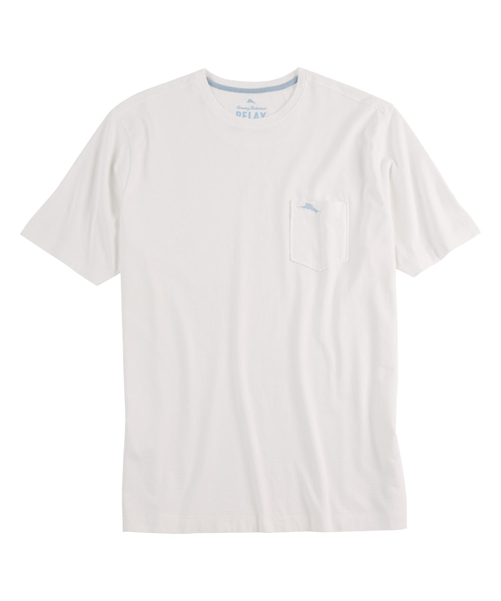 Tommy Bahama Short Sleeve Pima Pocket Tee Shirt