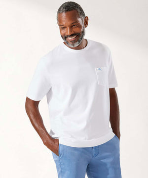 Tommy Bahama Short Sleeve Pima Pocket Tee Shirt