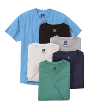 Westport No-Tuck Stretch V-neck Tee Shirt