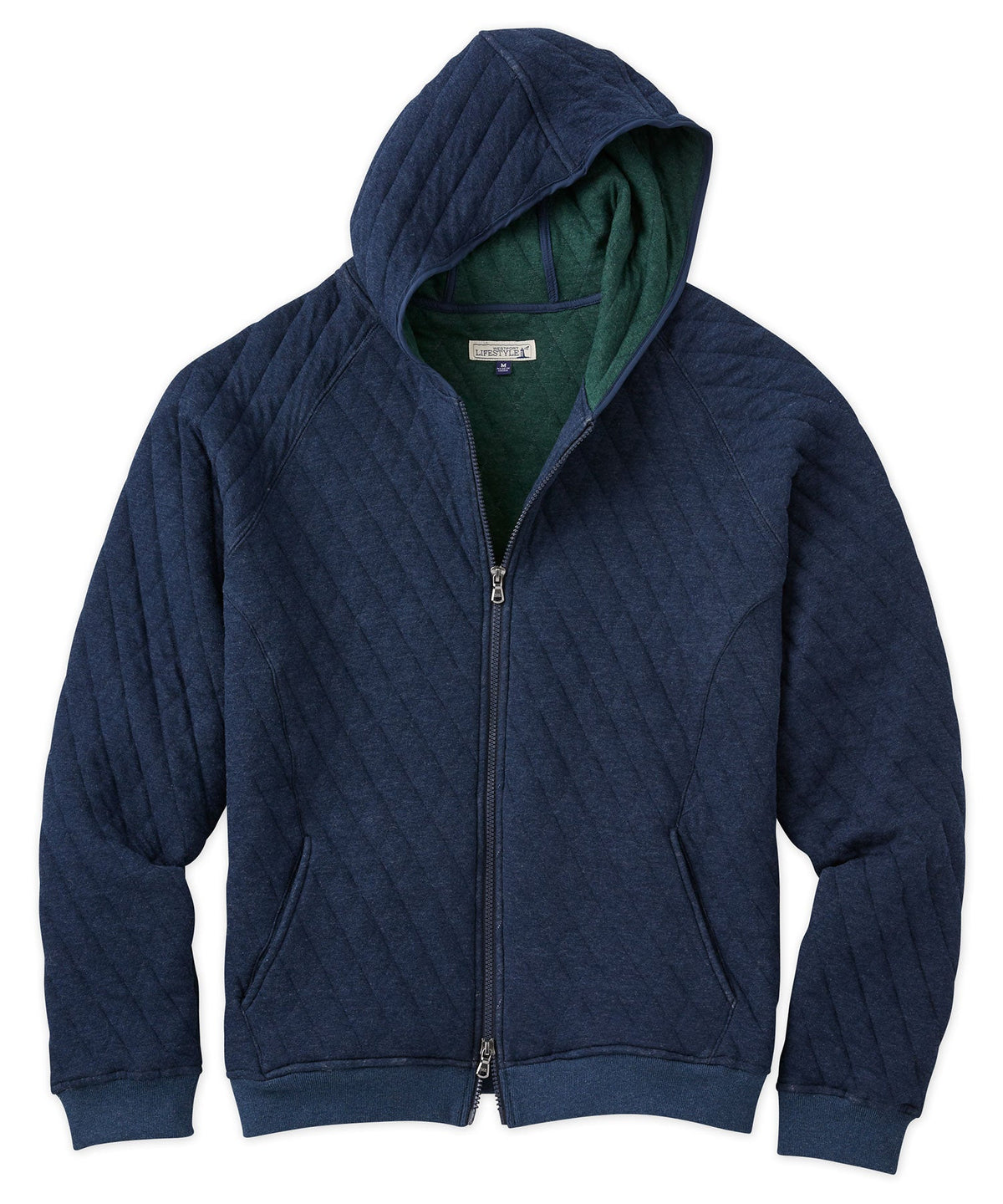 Westport Lifestyle Quilted Full-Zip Hoodie, Men's Big & Tall