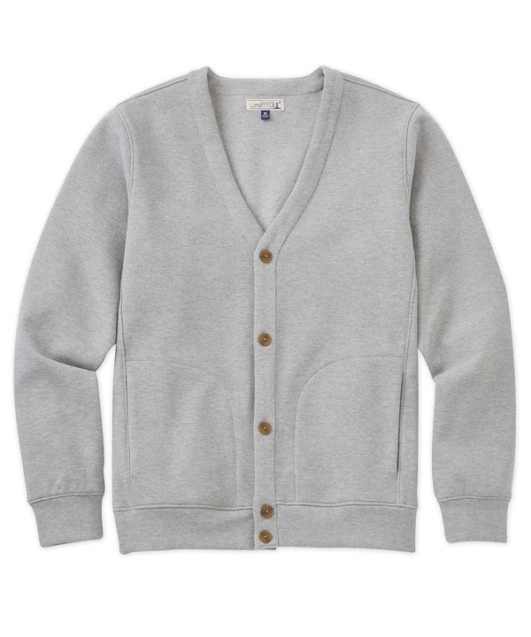 Westport Lifestyle Fleece-Lined Pique Cardigan - Westport Big & Tall