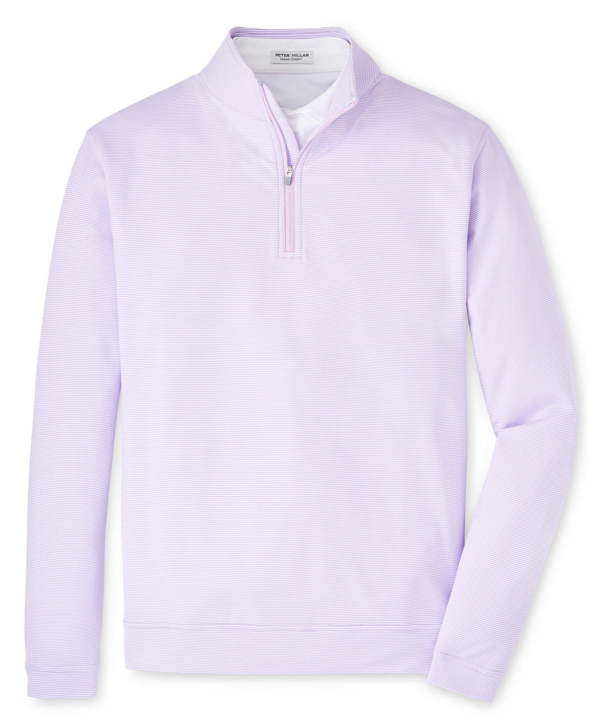 Peter Millar Sugar Stripe Perth Quarter-Zip Pullover, Men's Big & Tall