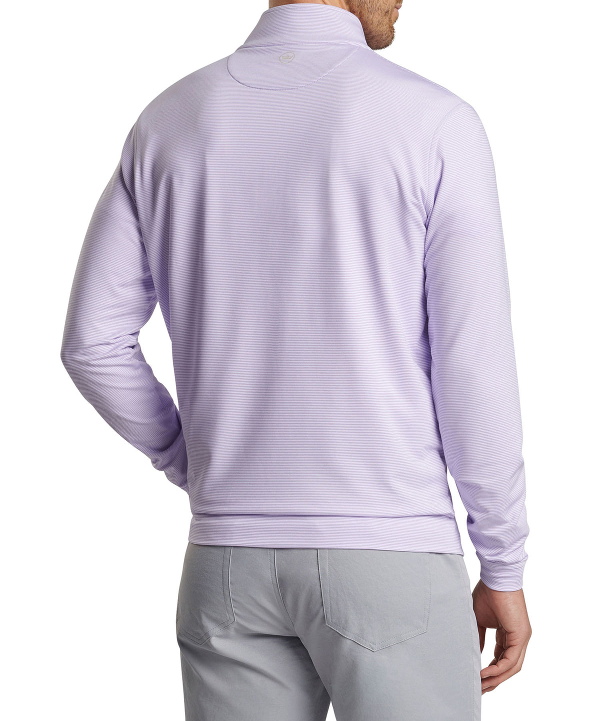 Peter Millar Sugar Stripe Perth Quarter-Zip Pullover, Men's Big & Tall