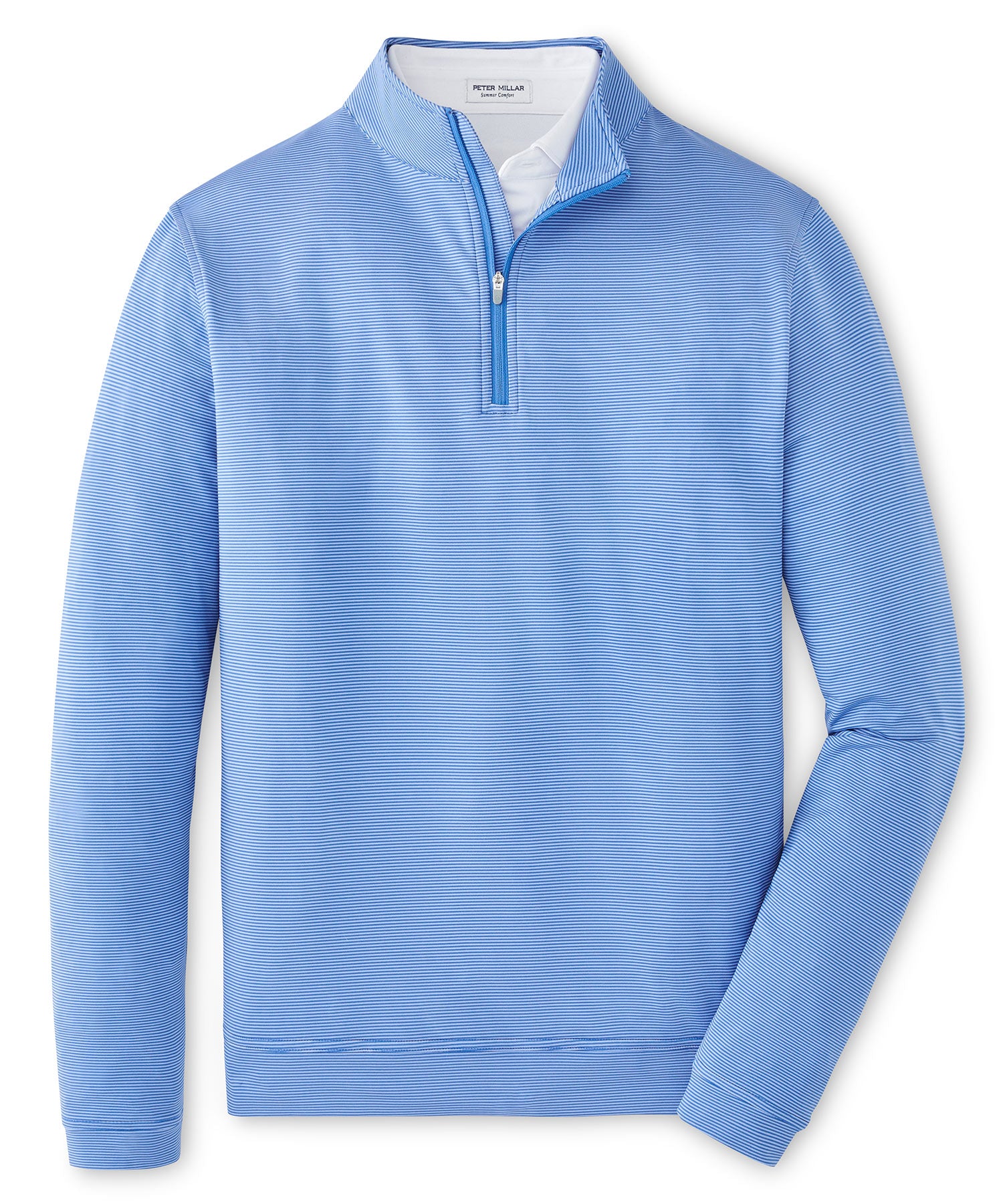 Peter Millar Sugar Stripe Perth Quarter-Zip Pullover