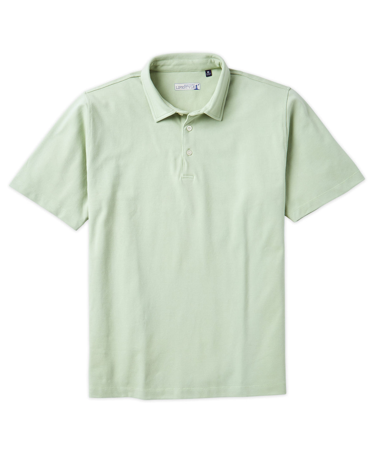 Westport Lifestyle Short Sleeve Aspetuck Pique Polo, Men's Big & Tall