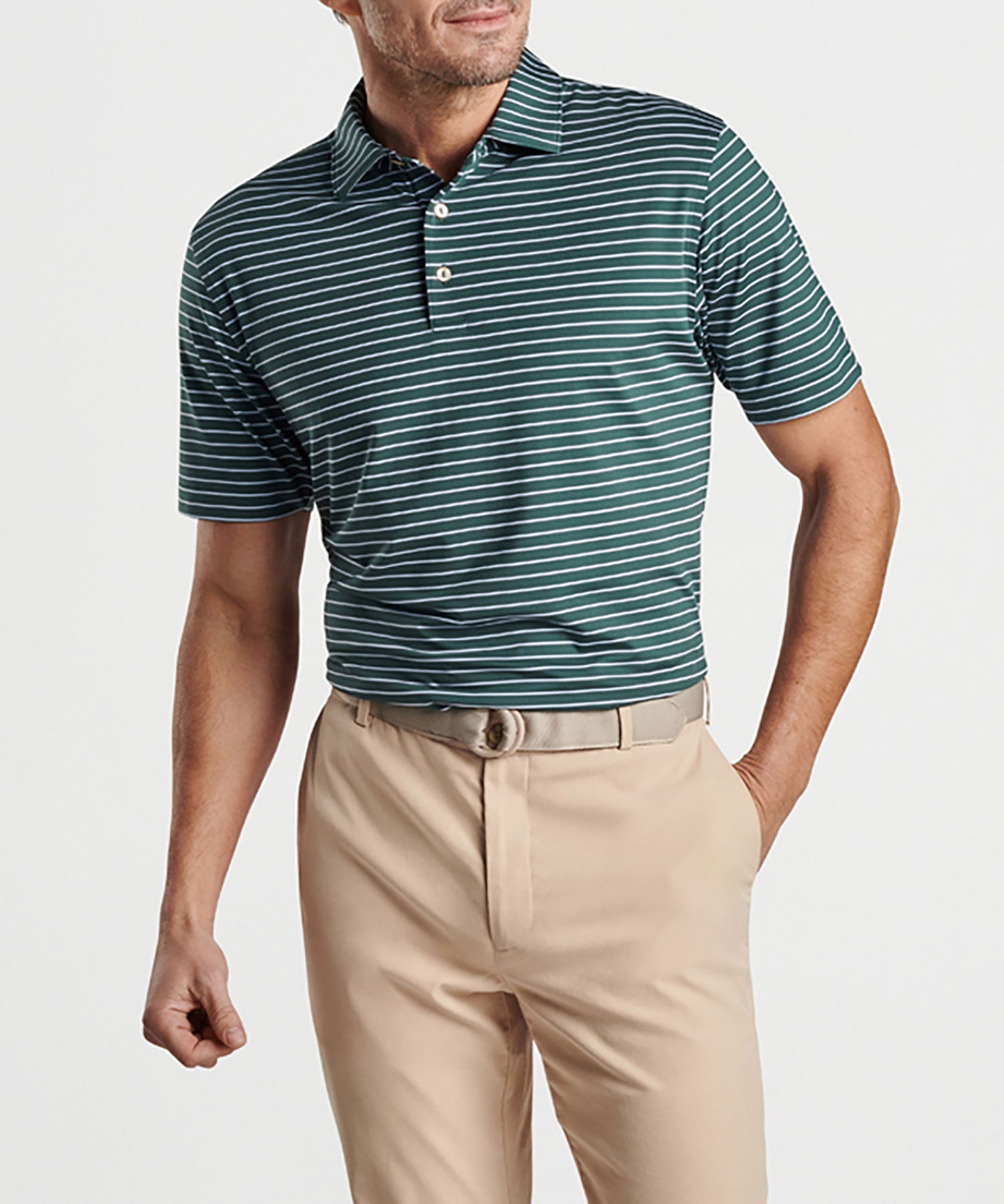 Peter Millar Short Sleeve Jubilee Stripe Polo - Westport Big & Tall