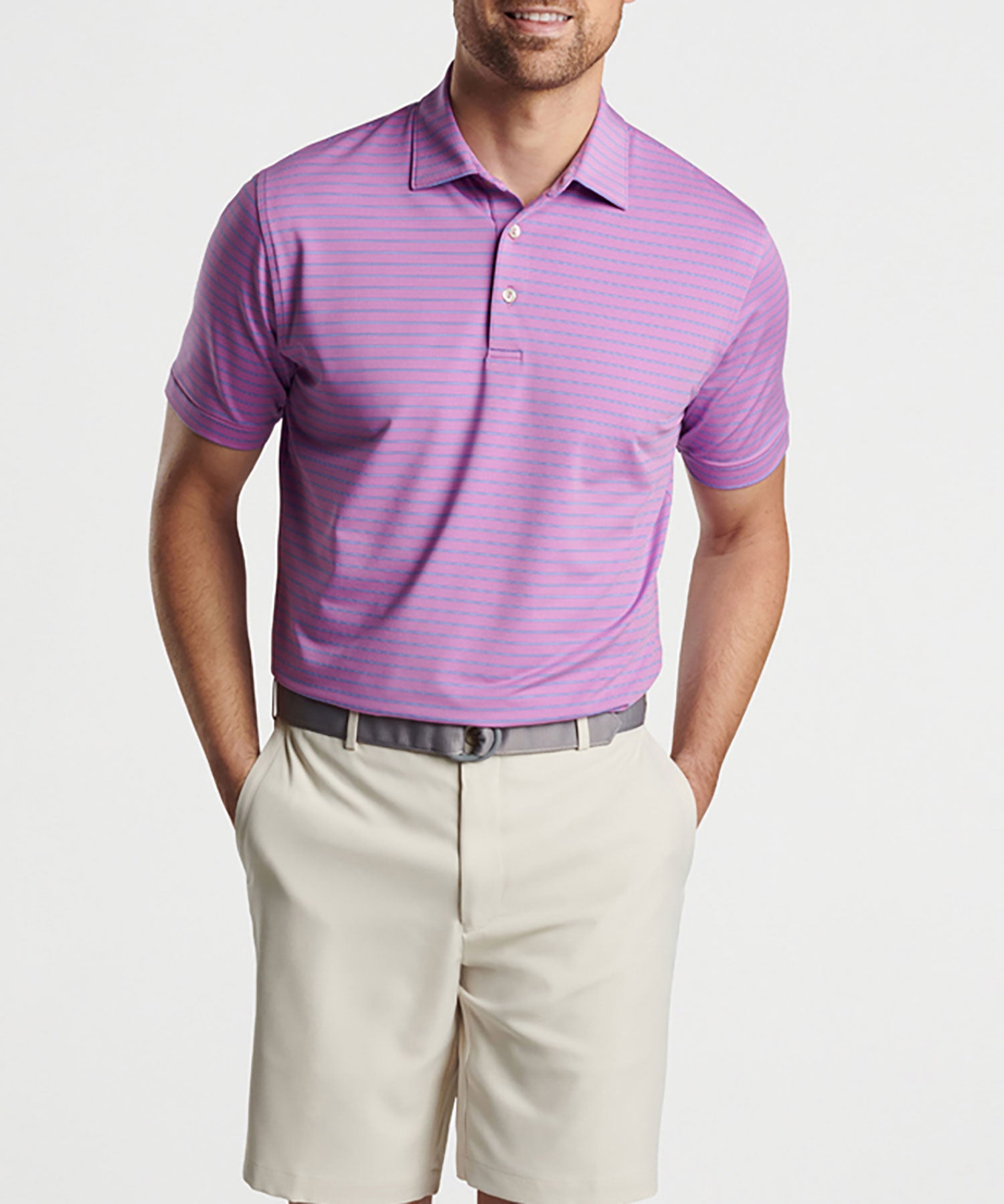 Peter Millar Short Sleeve Jubilee Stripe Polo - Westport Big & Tall