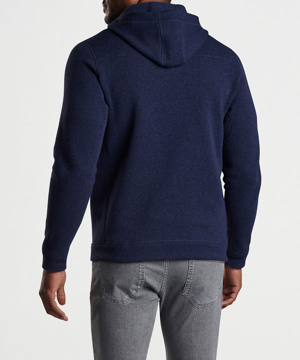 Peter Millar Sweater Fleece Full Zip Hoodie - Westport Big & Tall