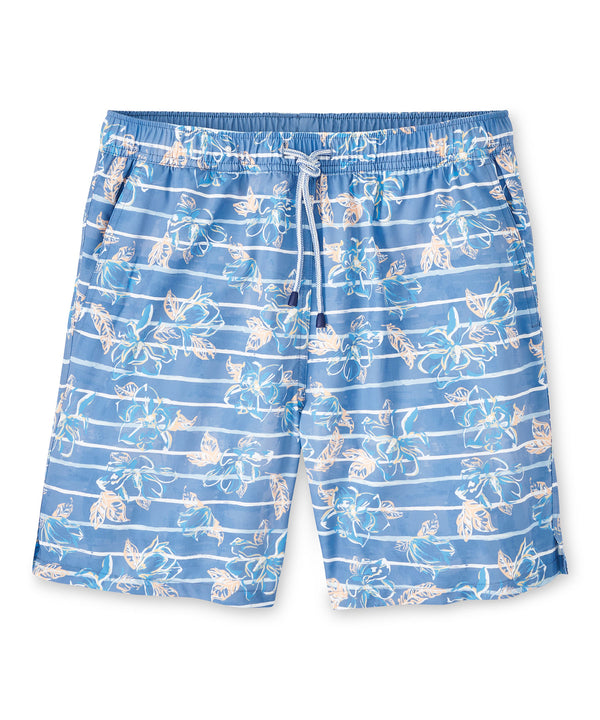 Peter Millar Surf's Up Print Swim Trunk - Westport Big & Tall