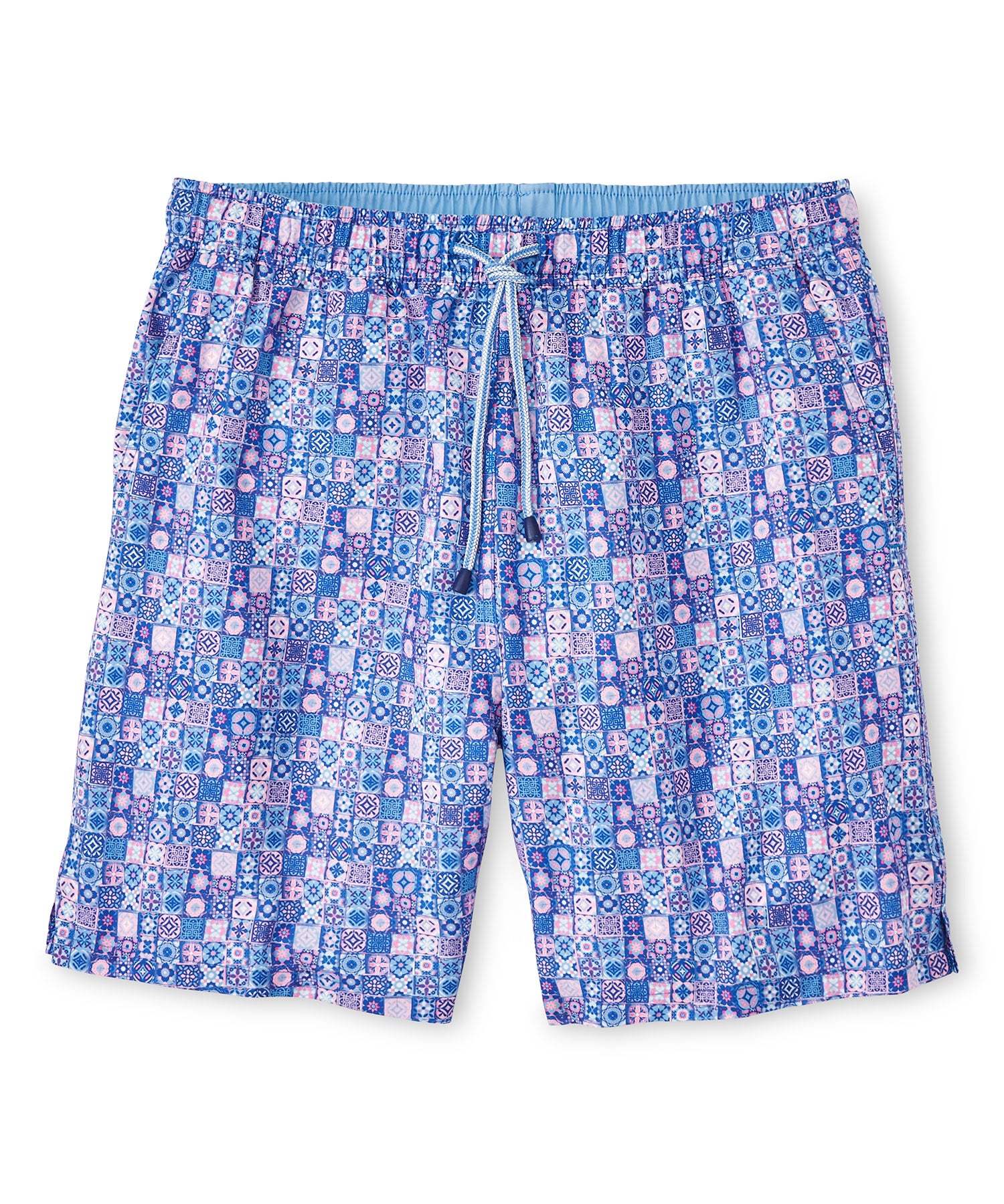 Peter Millar Mosaic Madness Print Swim Trunk Westport Big Tall