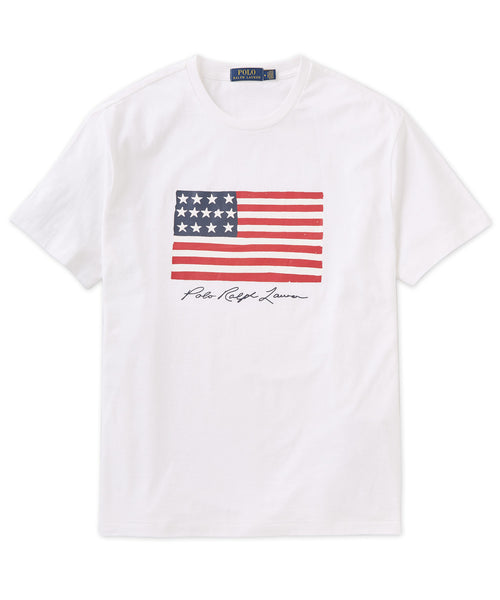 Polo Ralph Lauren Short Sleeve American Flag T Shirt Westport Big Tall