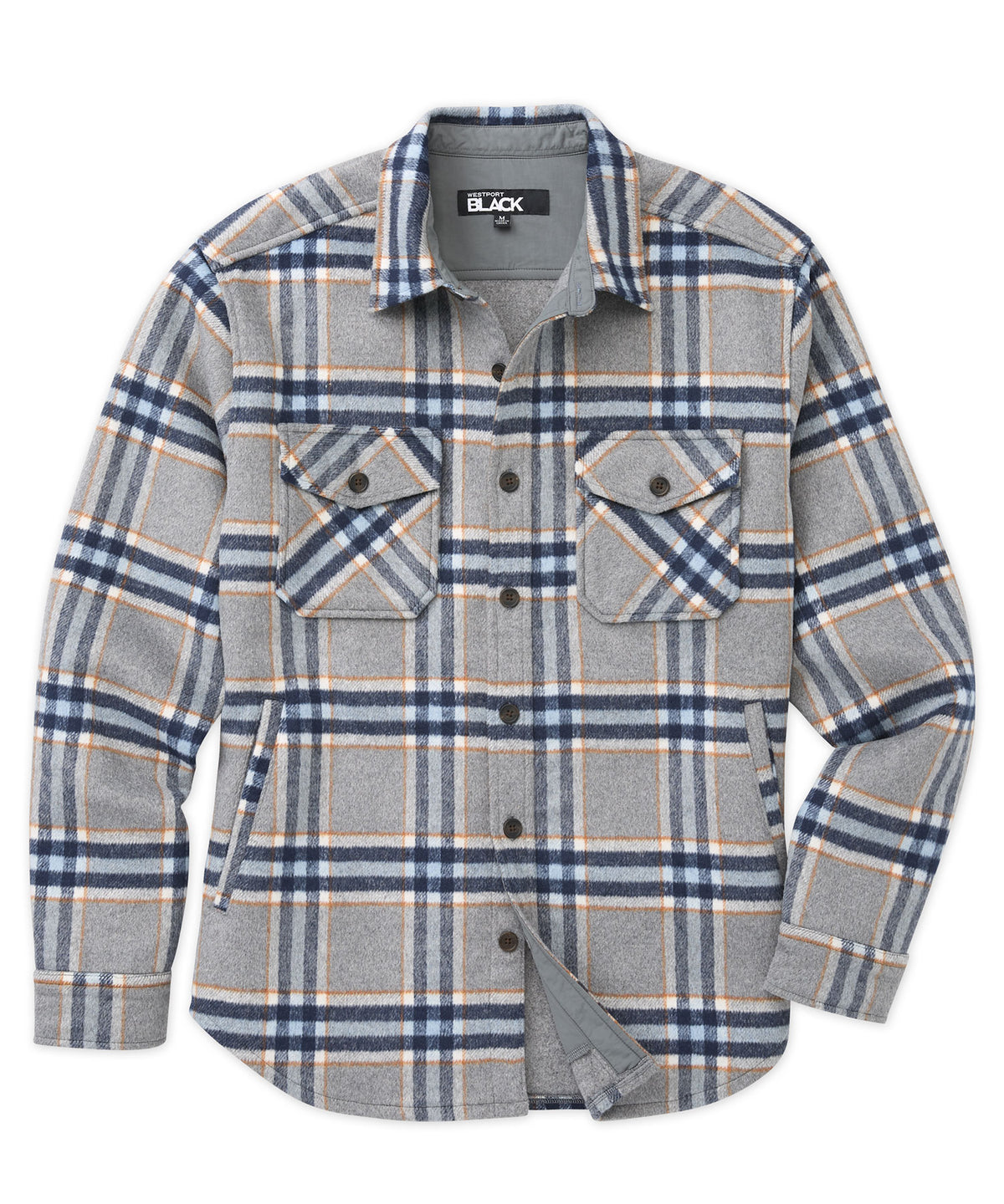 Fleece-Lined Checked Cotton and Wool-Blend Shirt Jacket