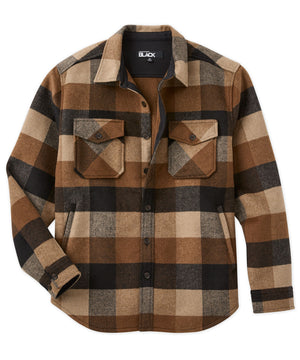 Westport Black Buffalo Plaid Wool Blend Shirt Jacket