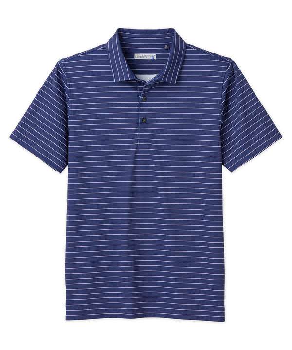 Westport Lifestyle Short Sleeve Performance Stripe Polo Shirt ...