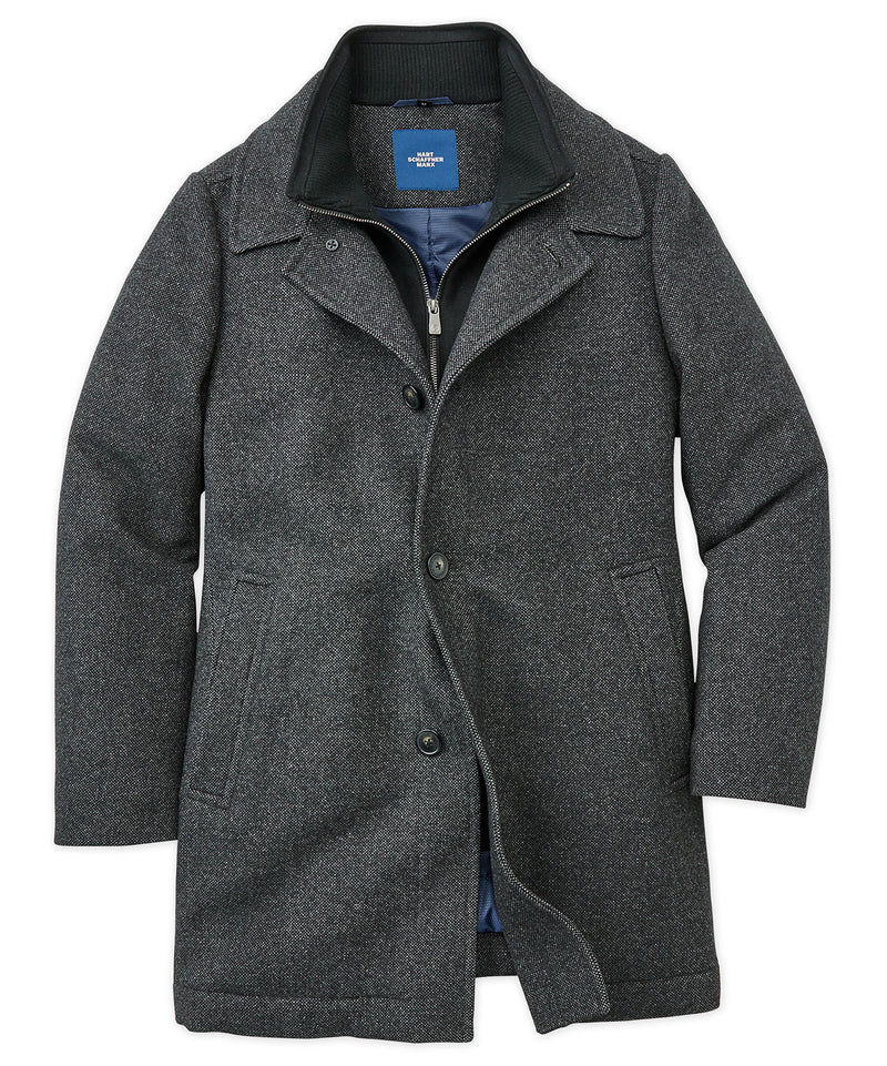 Hart Schaffner Marx Wool Blend Bibbed Coat - Westport Big & Tall