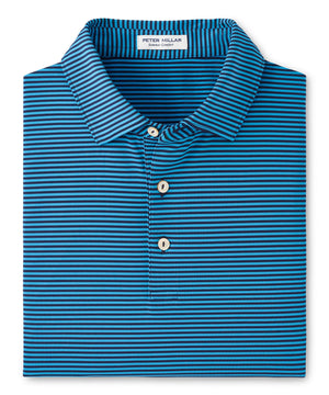 Peter Millar Short Sleeve Hales Stripe Polo Knit Shirt