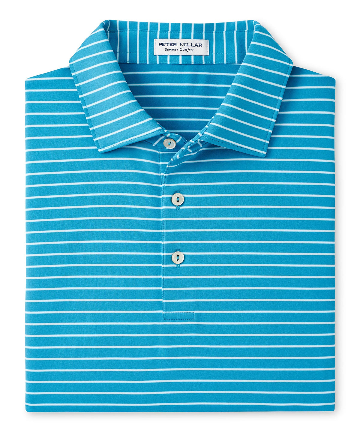 Peter Millar Short Sleeve Drum Stripe Polo Knit Shirt, Men's Big & Tall