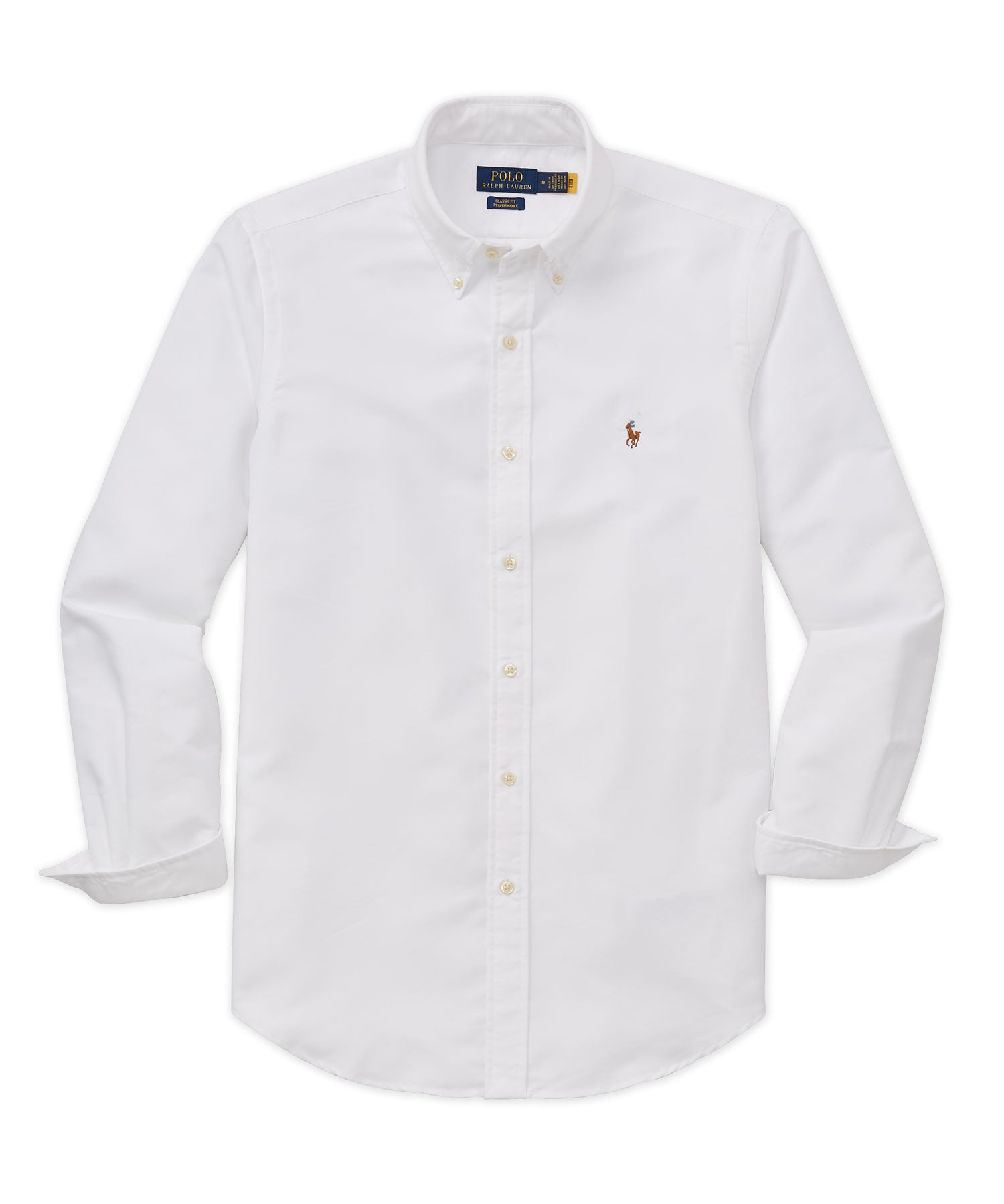 Polo Ralph Lauren Long Sleeve Performance Stretch Oxford Button Down Collar Sport Shirt, Men's Big & Tall