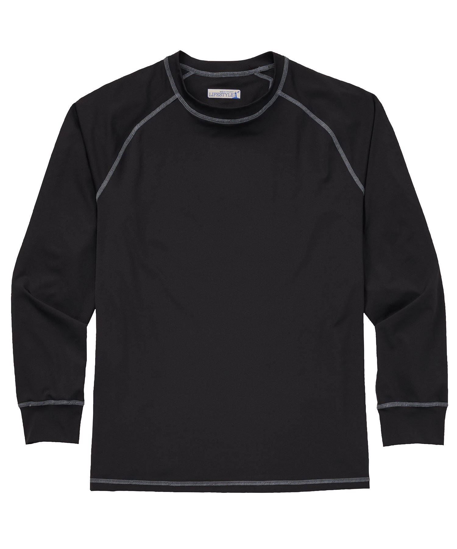 Westport Lifestyle Seaside Long Sleeve Raglan Rash Guard, Men's Big & Tall