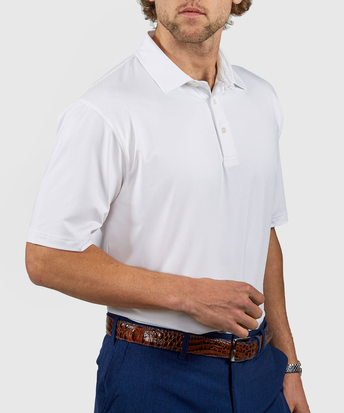 Westport Lifestyle Short Sleeve Performance Polo Knit Shirt, Men's Big & Tall