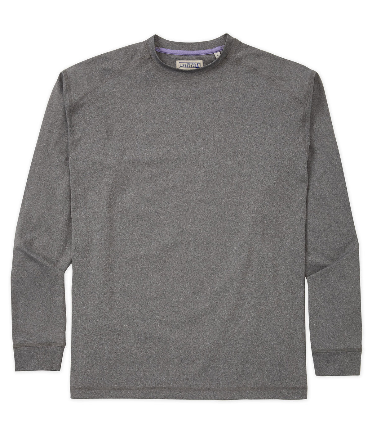 Westport Lifestyle Long Sleeve Performance Crew Neck T-Shirt, Men's Big & Tall