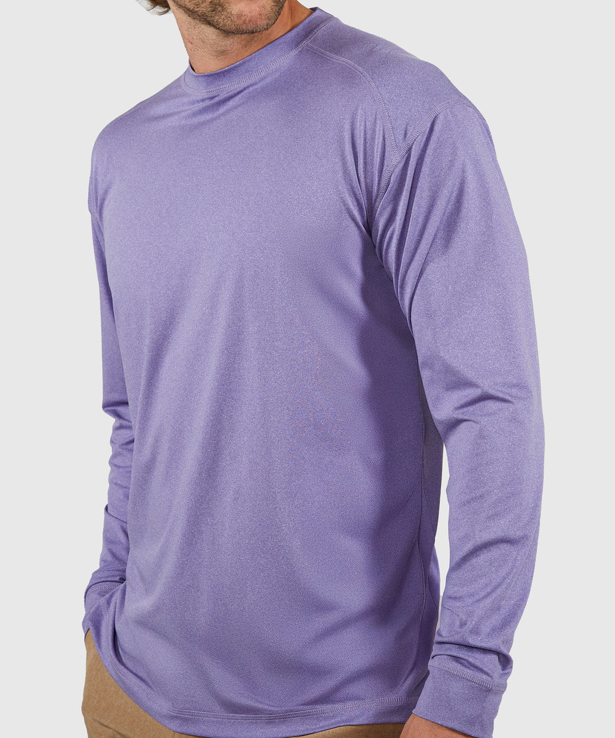 Westport Lifestyle Long Sleeve Performance Crew Neck T-Shirt, Men's Big & Tall