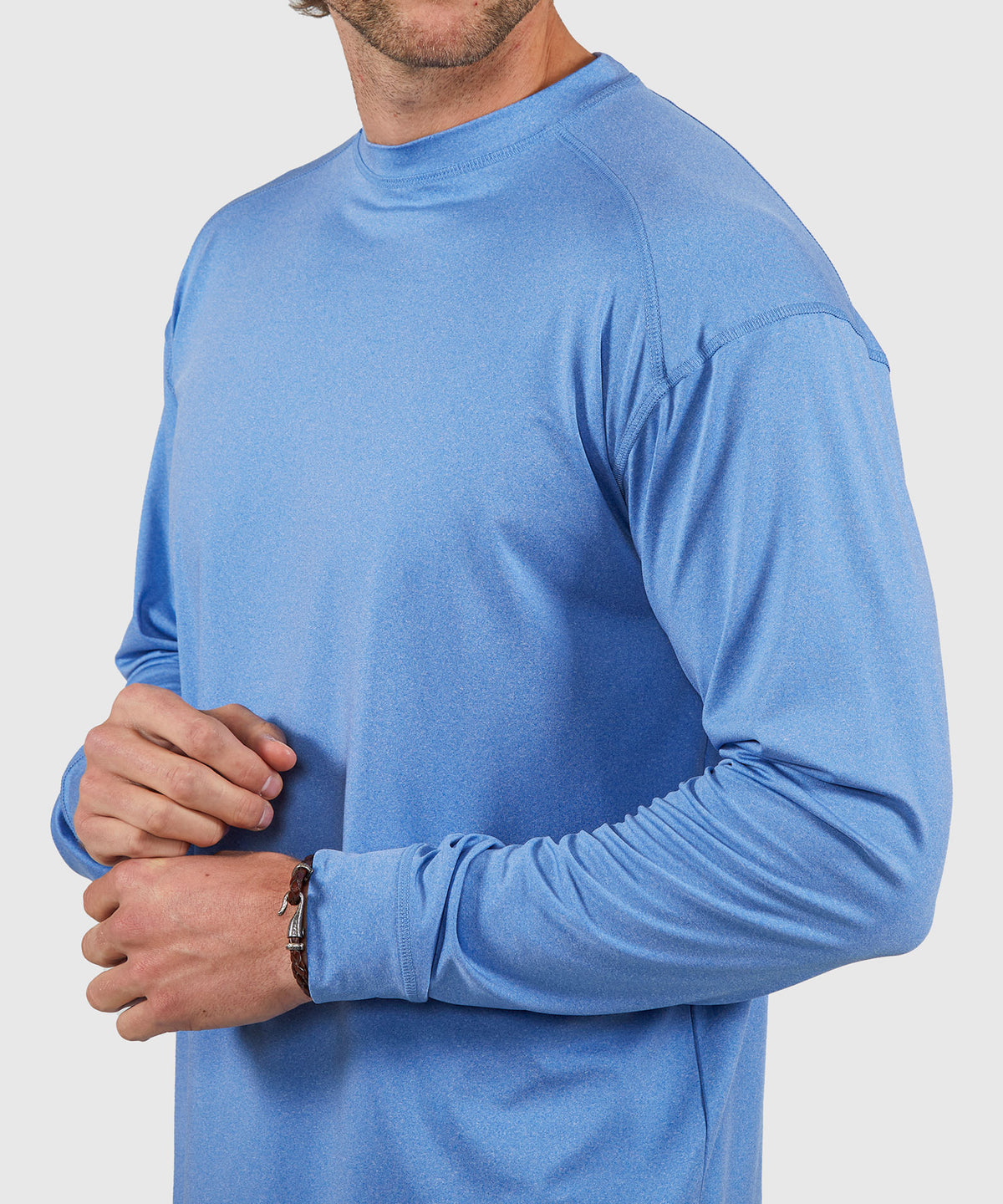 Westport Lifestyle Long Sleeve Performance Crew Neck T-Shirt, Men's Big & Tall