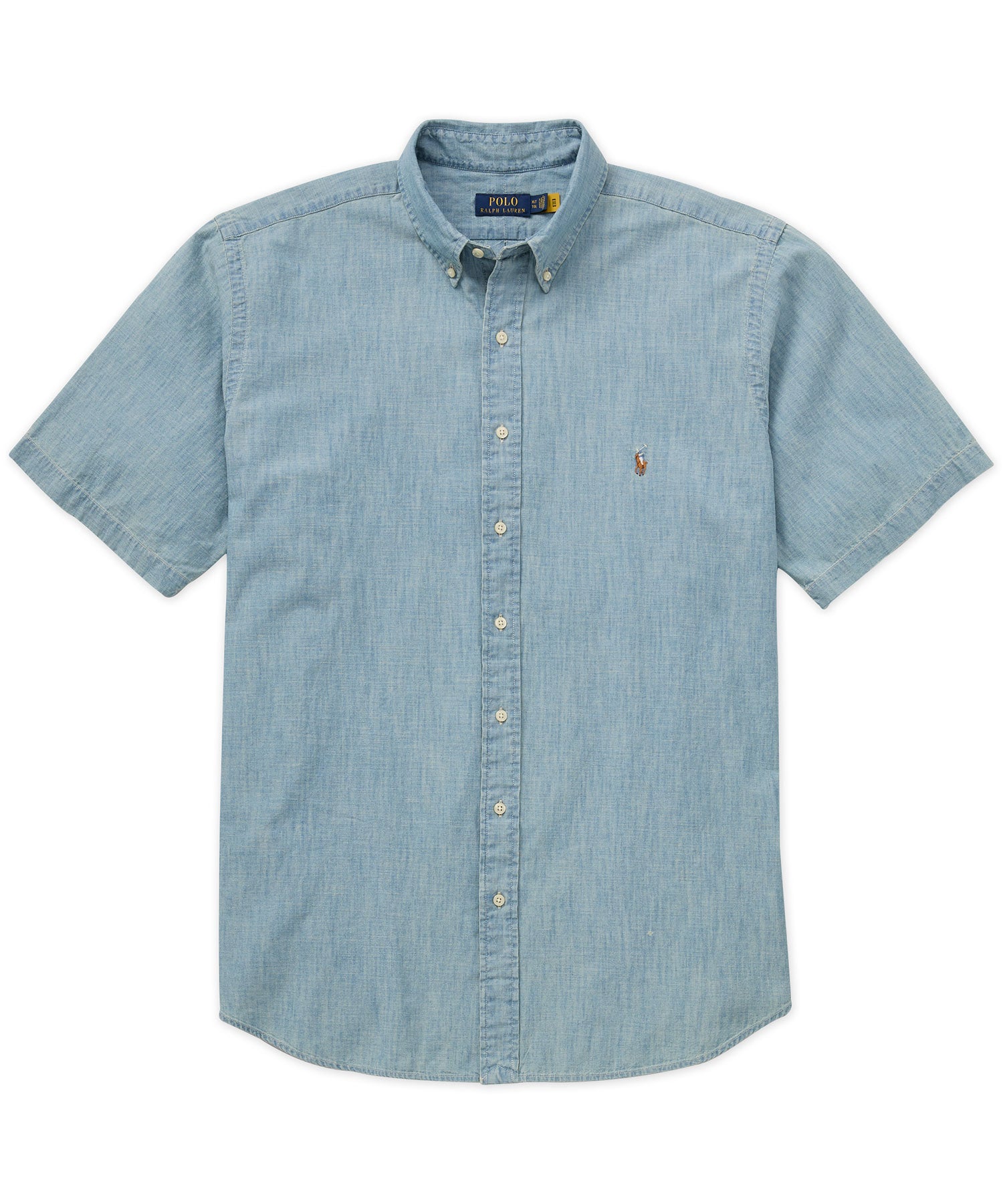 Polo Ralph Lauren Short Sleeve Chambray Sport Shirt - Westport Big & Tall