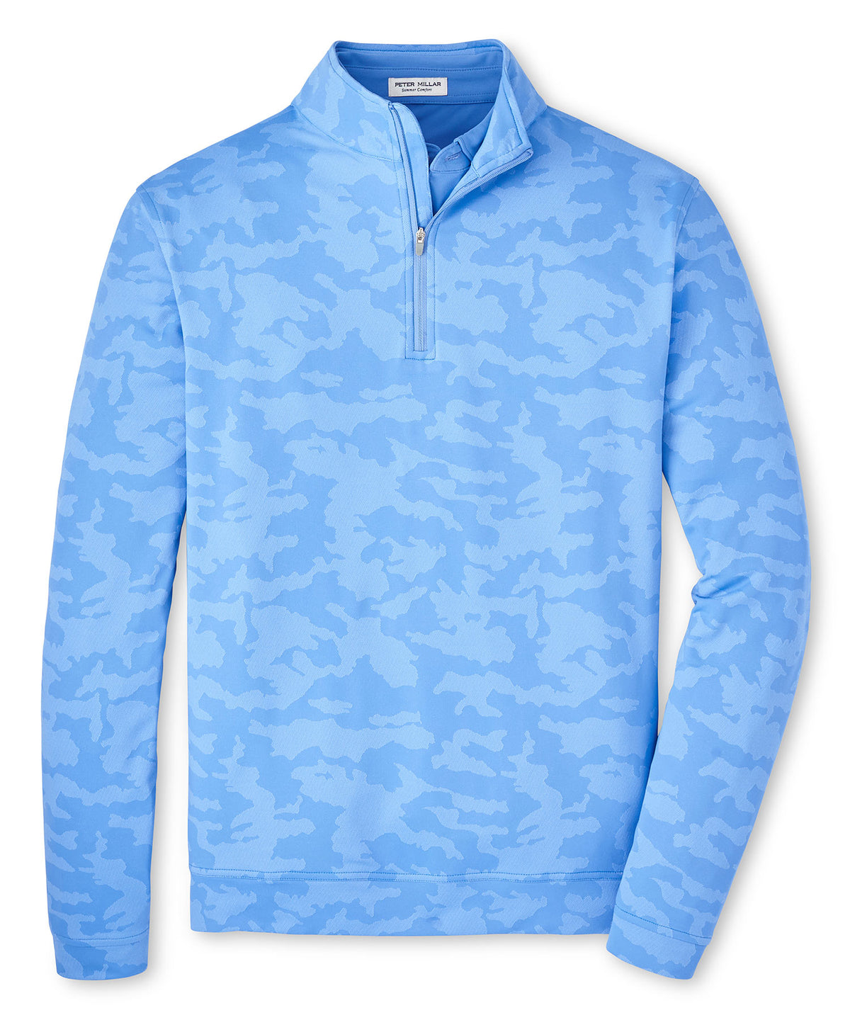 Peter Millar Camo Print Quarter Zip Pullover, Men's Big & Tall