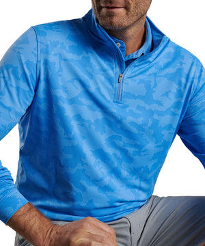 Peter Millar Camo Print Quarter Zip Pullover