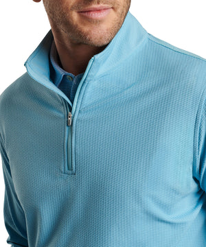 Peter Millar Oval Print Perth Quarter Zip Pullover